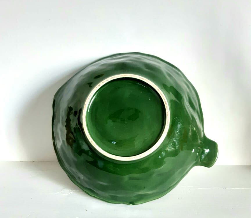 Coupe artichaut en barbotine vintage