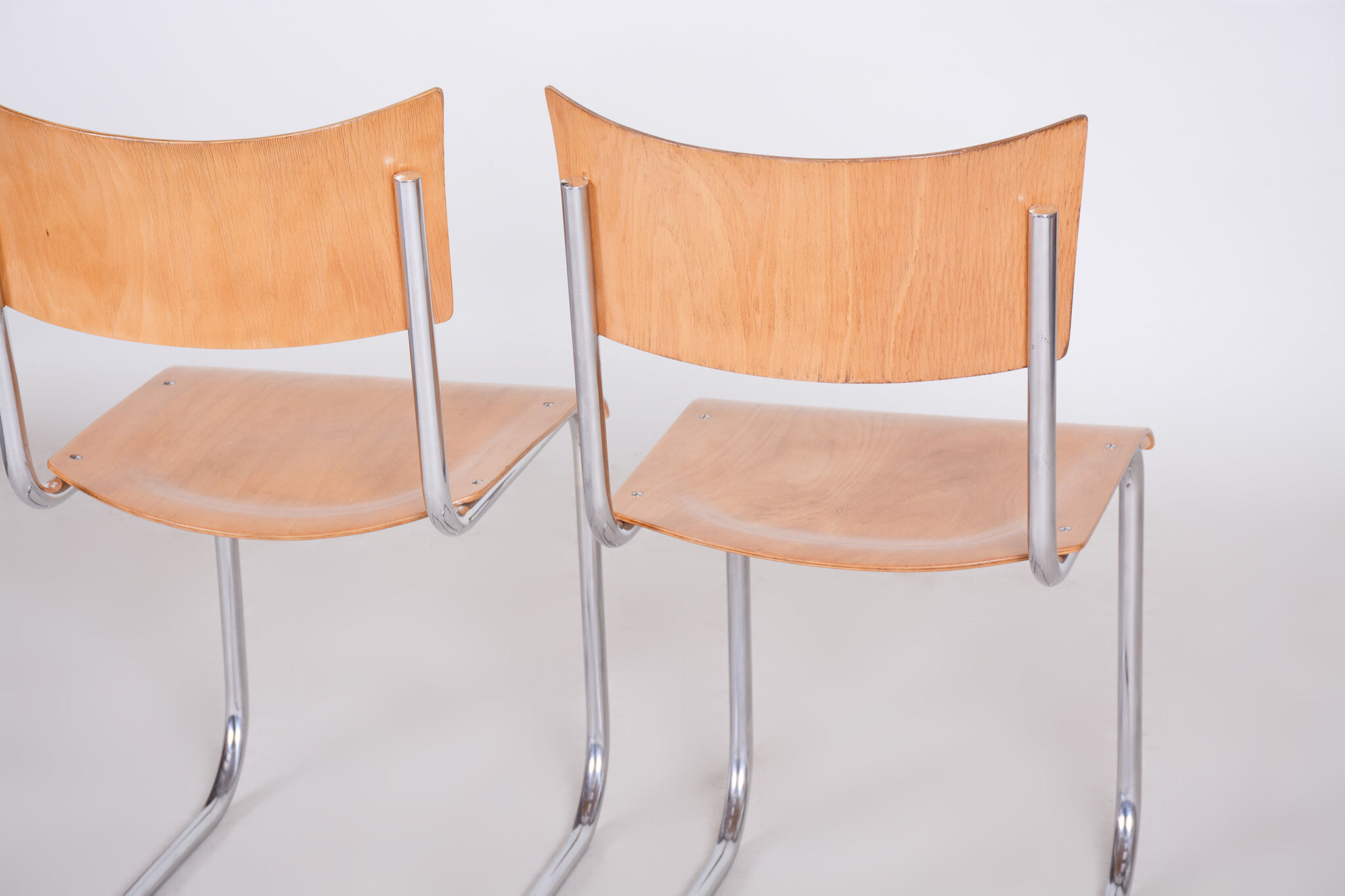 Set of four mart stam dining chairs - 1930s
