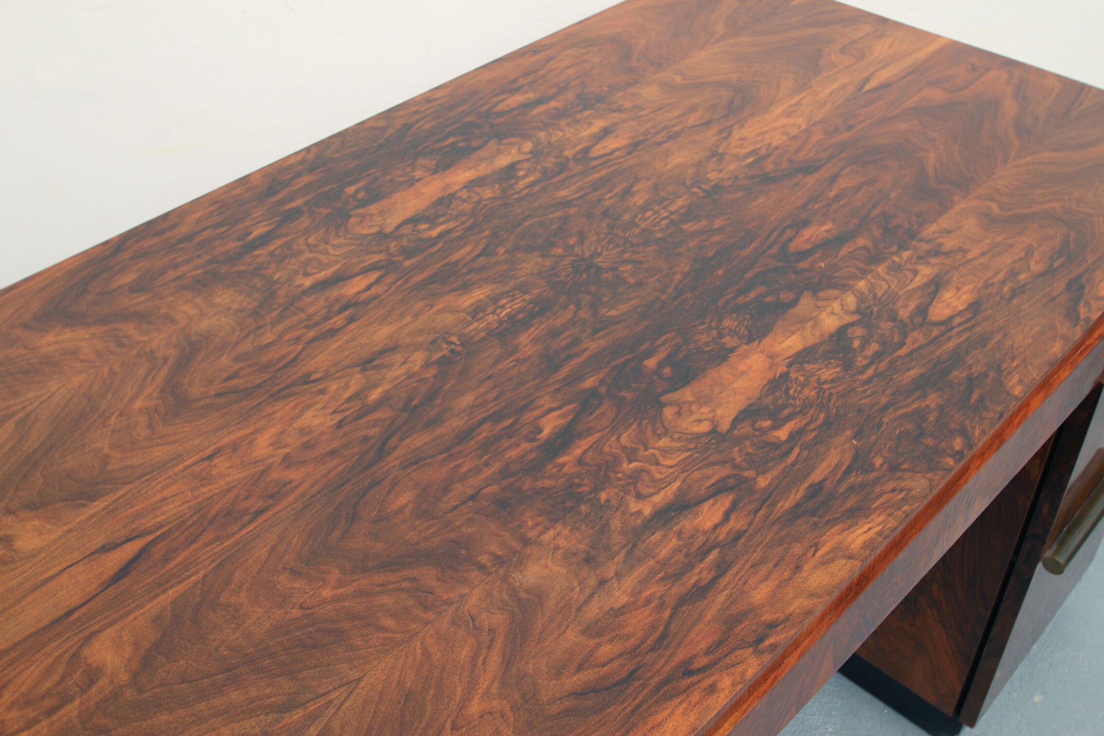 1930s Art Deco Desk caucasian walnut