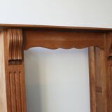 Oak fireplace mantel, Empire style.