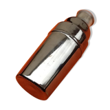 1960s bottle, shaker lacquered glass chrome 75cl height: 225mm