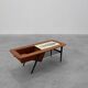 Coffee Table model 210, teak wood and ceramic,by Alfred Hendrickx, Belform