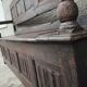 Gothic oak chest bench