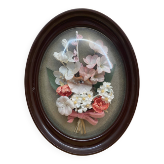 Decorative wooden frame flowers