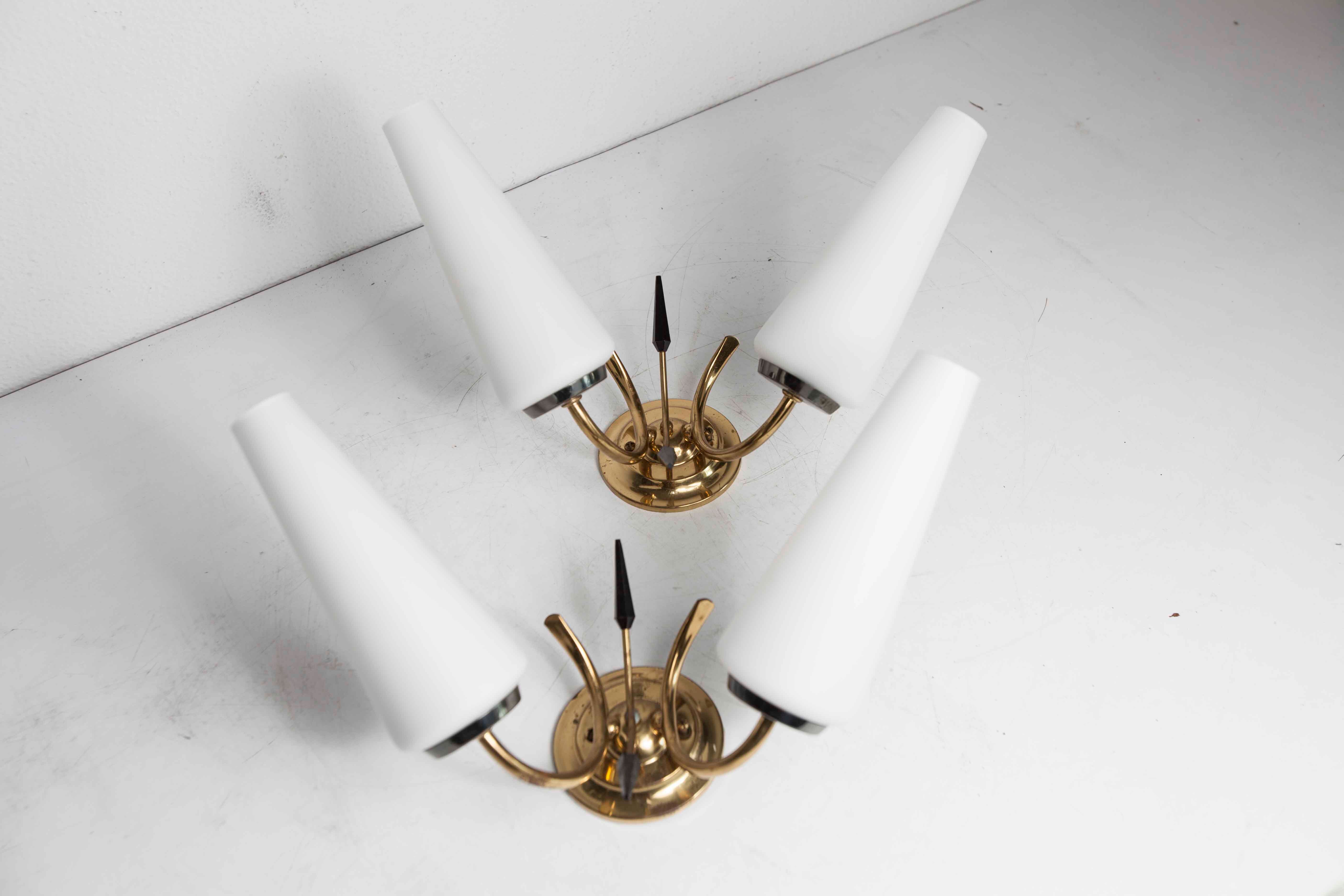 Pair of wall lamps 1960