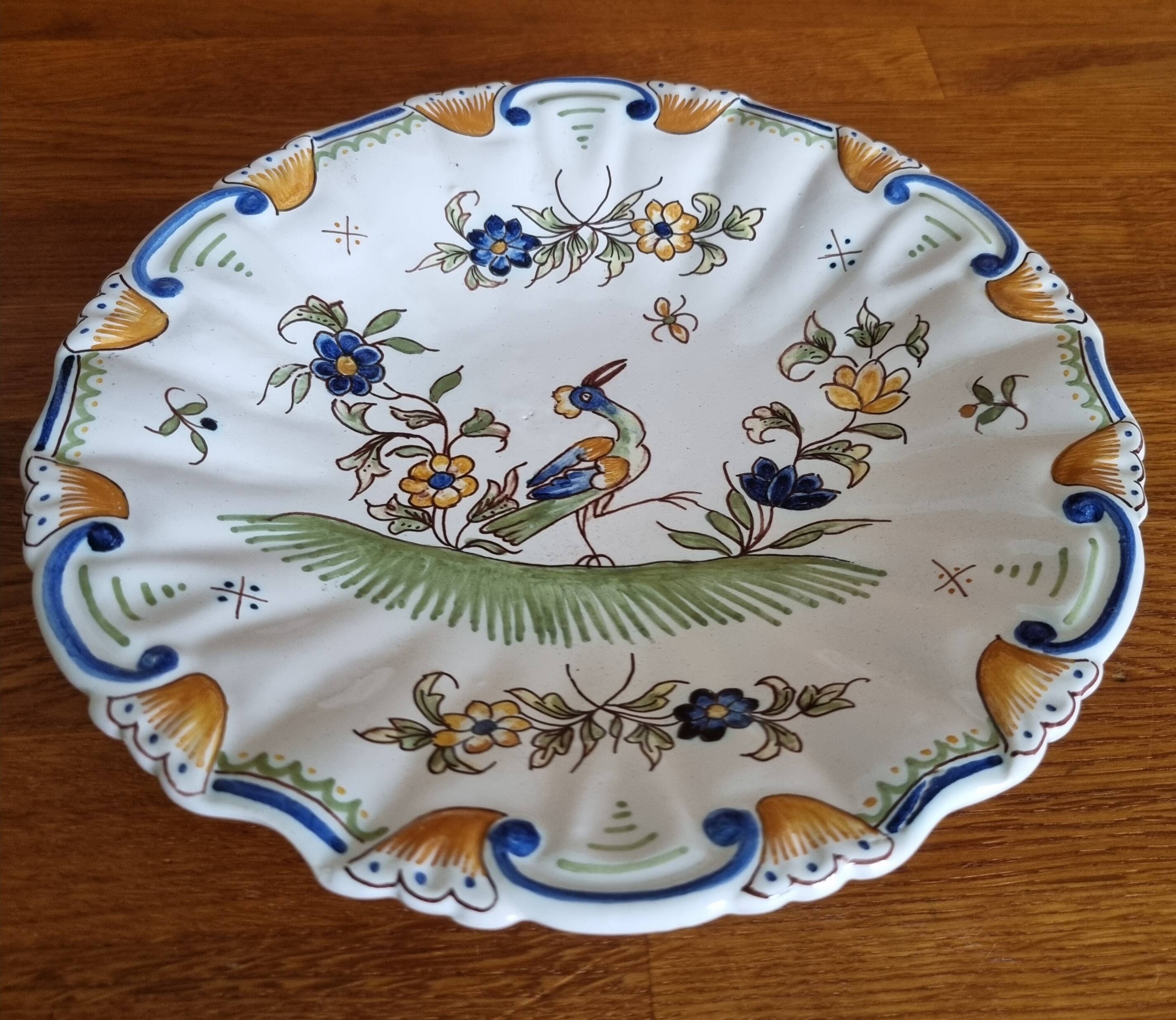 Moustiers earthenware plate