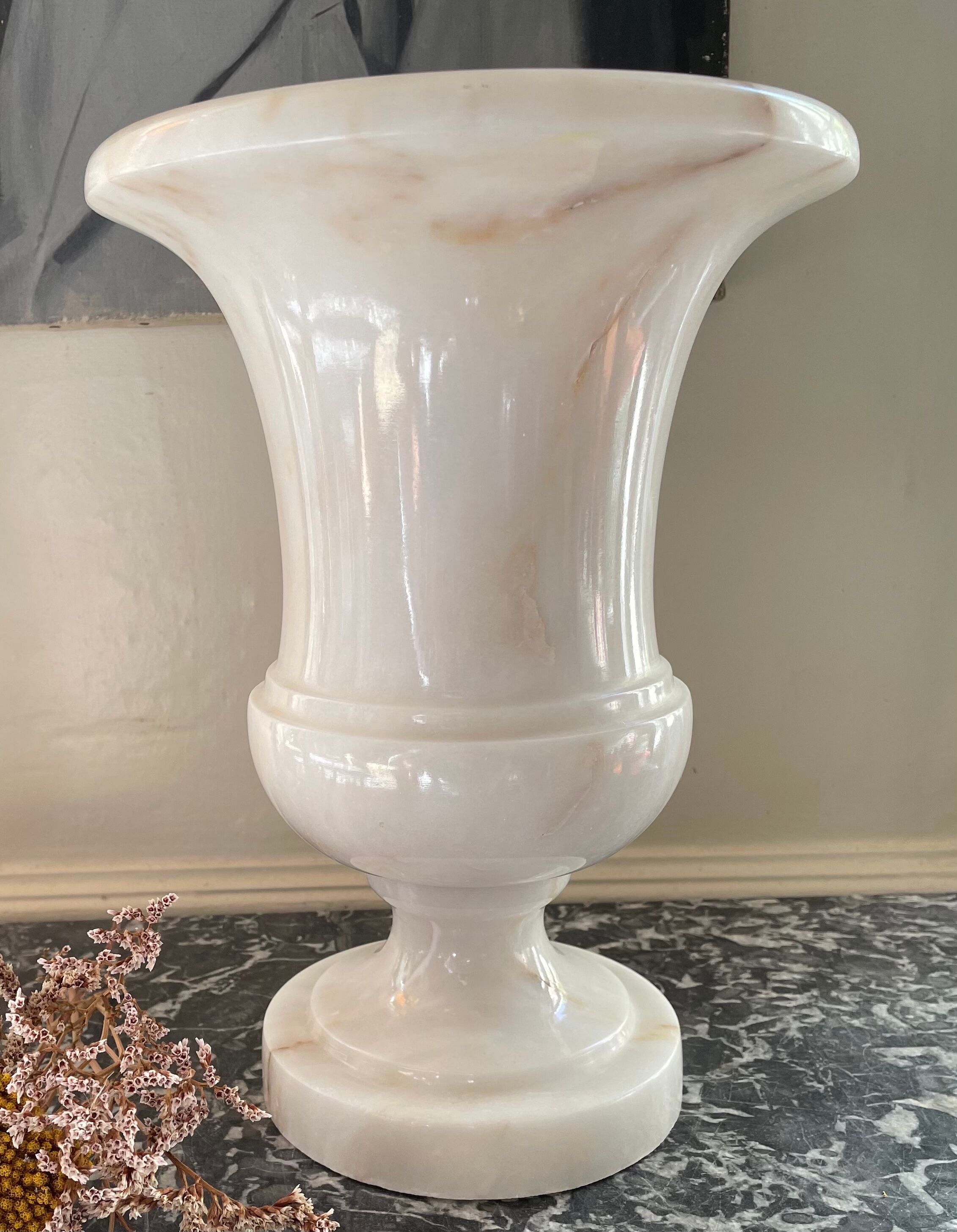 Medici vase in white marble