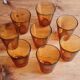 Set de 8 verres ambrés Duralex