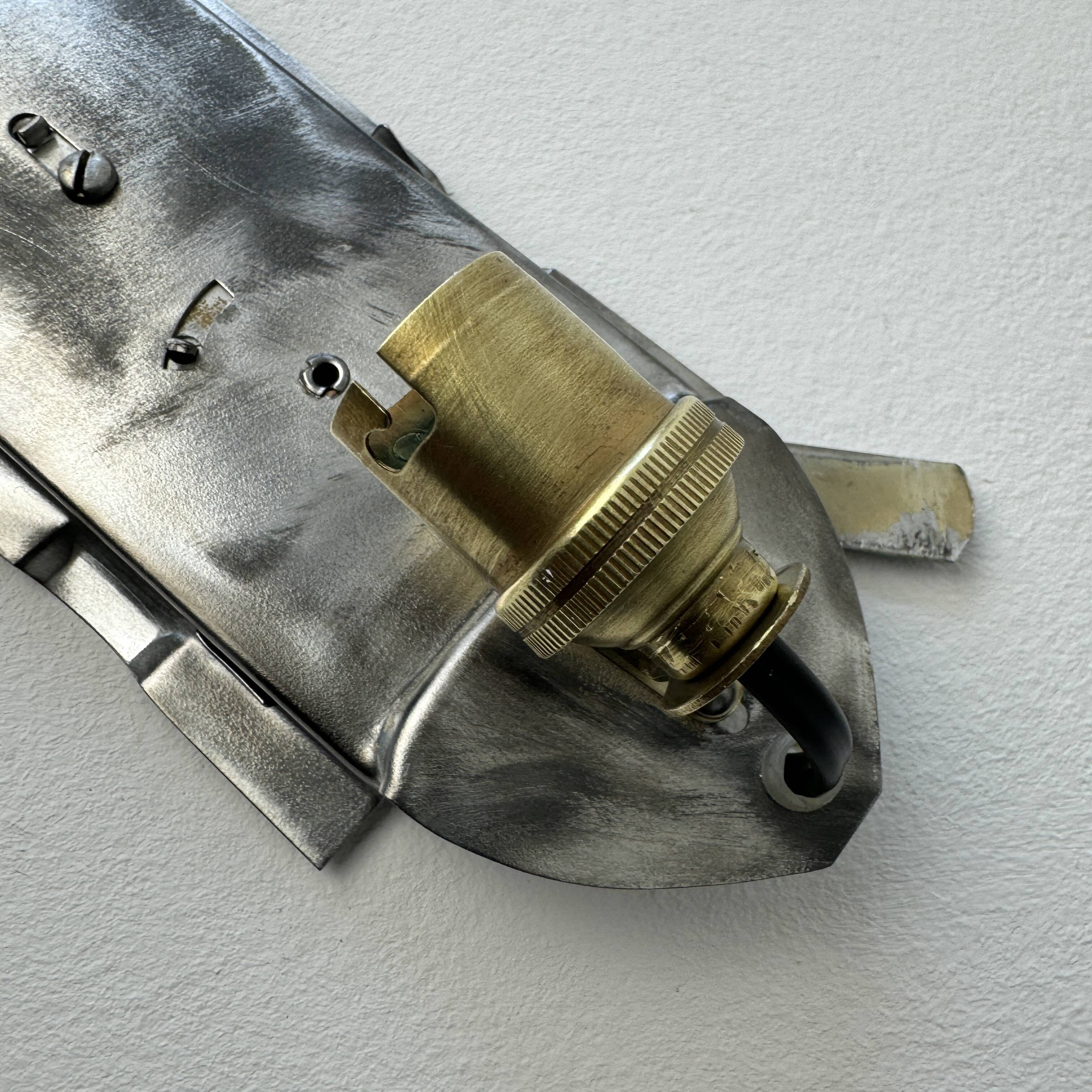 Old rectangular wall light “vianne” 40 cm vintage