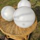 White opaline globe medium format