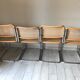 4 chaises Cesca b32 par Marcel Breuer