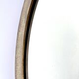 Oval Patinated Bronze Mirror 1950