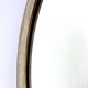 Oval Patinated Bronze Mirror 1950