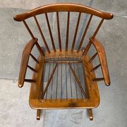 Mid-century rocking chair with new Kvadrat cushion by Børge Mogensen for FDB Møbler, 1960s.