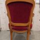 Ancien fauteuil style Louis Philippe bois velours