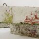 polychrome cement planters from Emile Taugourdeau's Zoological Garden - set of 4