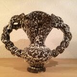 Marius Giuge vase in Vallauris, fat lava ceramic