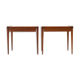 Fine danish pair of mid century teak nightstands