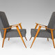 Pair of Scandinavian armchairs, Mid-Century