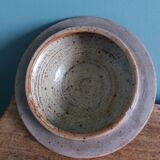 Covered sugar bowl in Puisaye stoneware signed Jean-Pierre Prud'homme