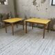 Duo de tables basses bois jaune