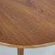Scandinavian modern teak round coffee table, 1960's denmark