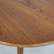Table basse ronde scandinave en teck moderne, Danemark des années 1960