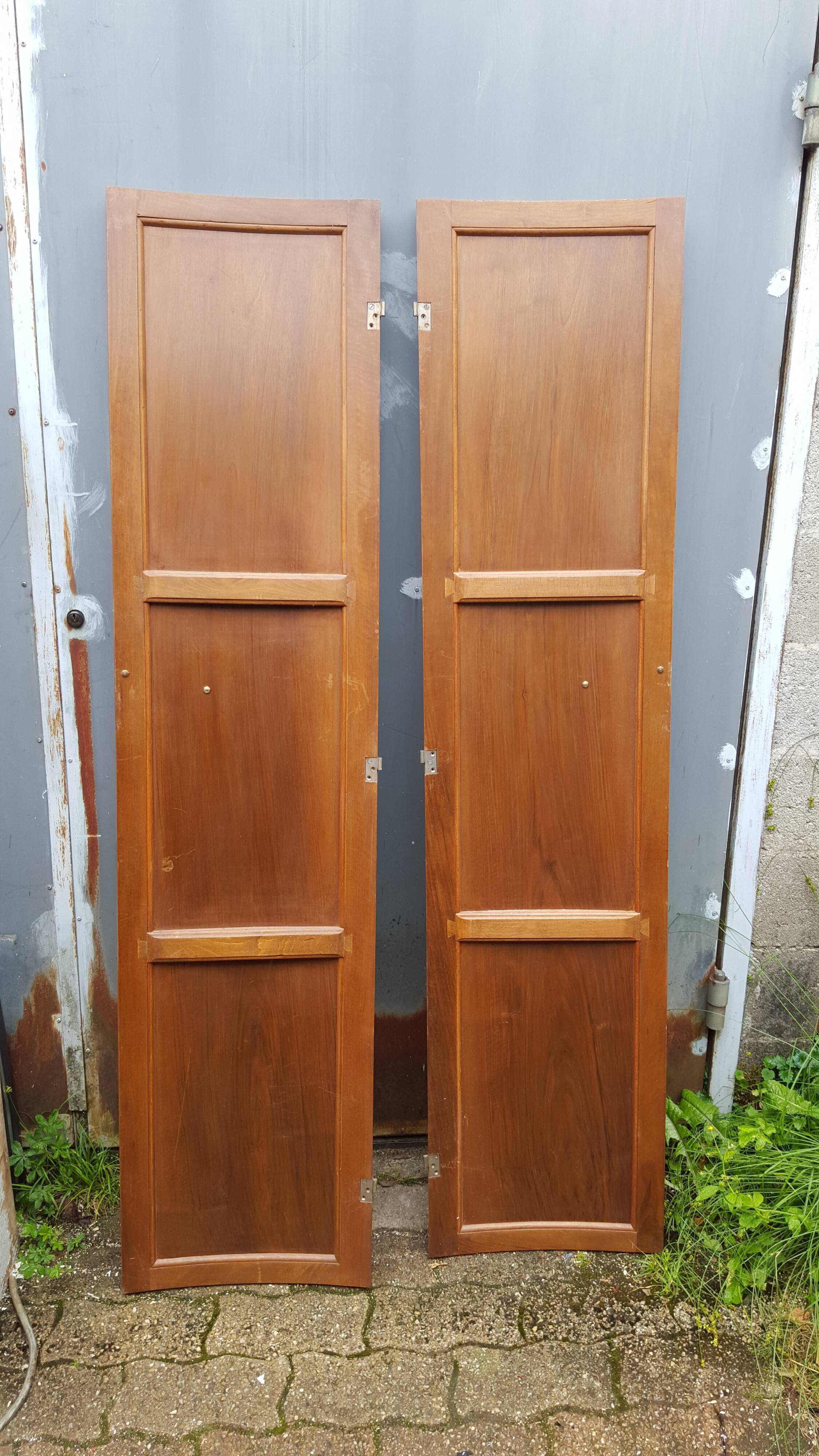 Pair of solid wood Art Deco doors