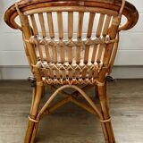 Child's rattan armchair