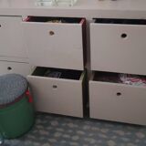 Wooden sideboard with 10 drawers