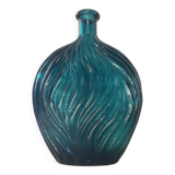 Vase vintage en pâte de verre pressée