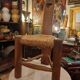 Brutalist Tripod Chair "Wabi-Sabi" Folk Art, 1900-1950