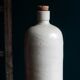Bouteille en grès gris émaillé