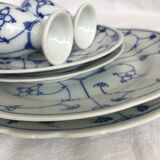 Breakfast coquetiers and porcelain plates