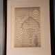 Tableau Vintage Art Optique - Victor Vasarely - Frame 40x40cm