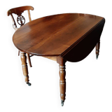 19th century oval dining room table with extensions