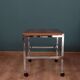 Table mobile avec plateau en palissandre