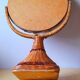 Woven wicker standing mirror