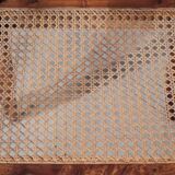 Art Deco armchair, marquetry and cane, circa 1930