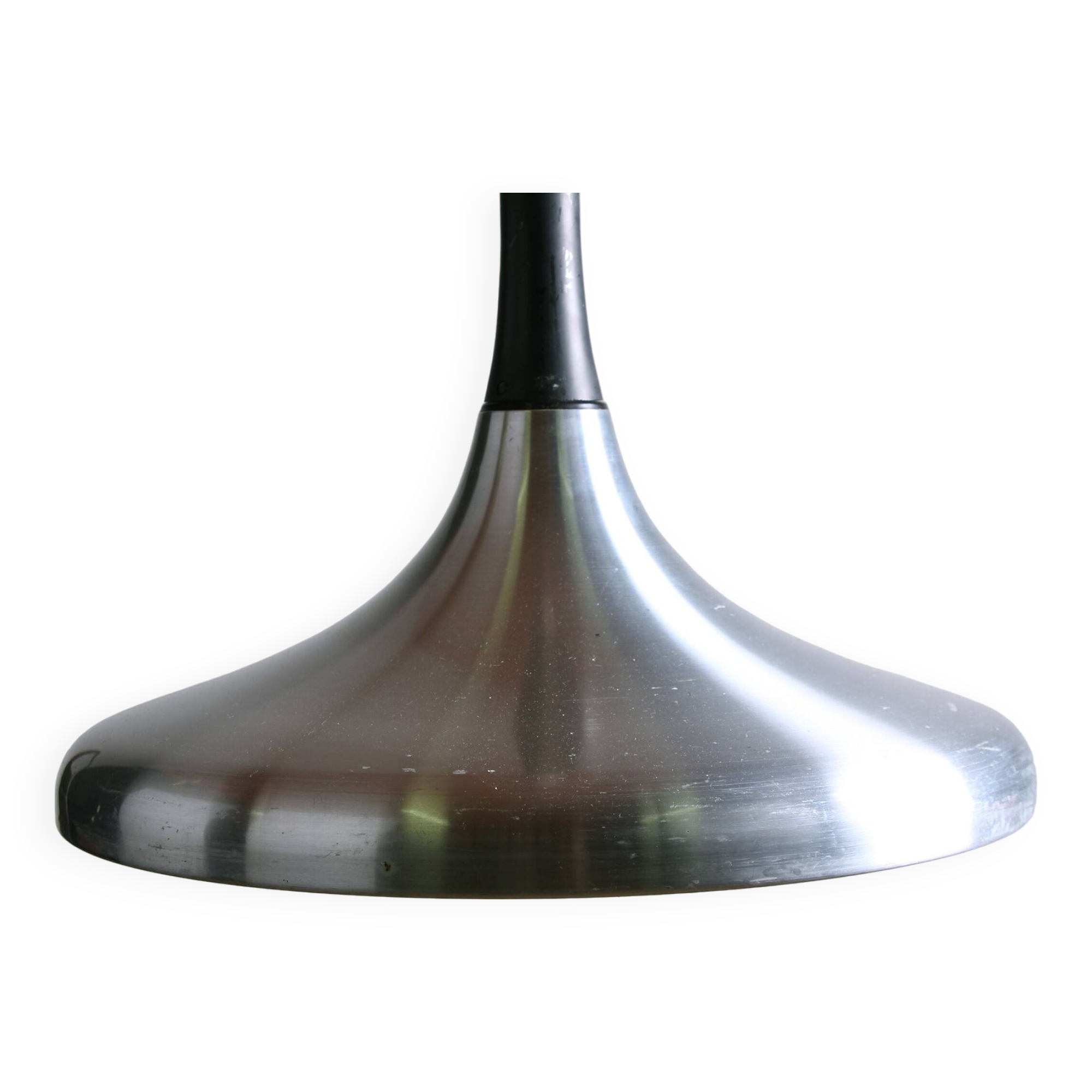 Large German pendant light in chrome metal, Tulip model by Erco 1960.