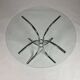 Vintage chrome glass round dining table 70s space age
