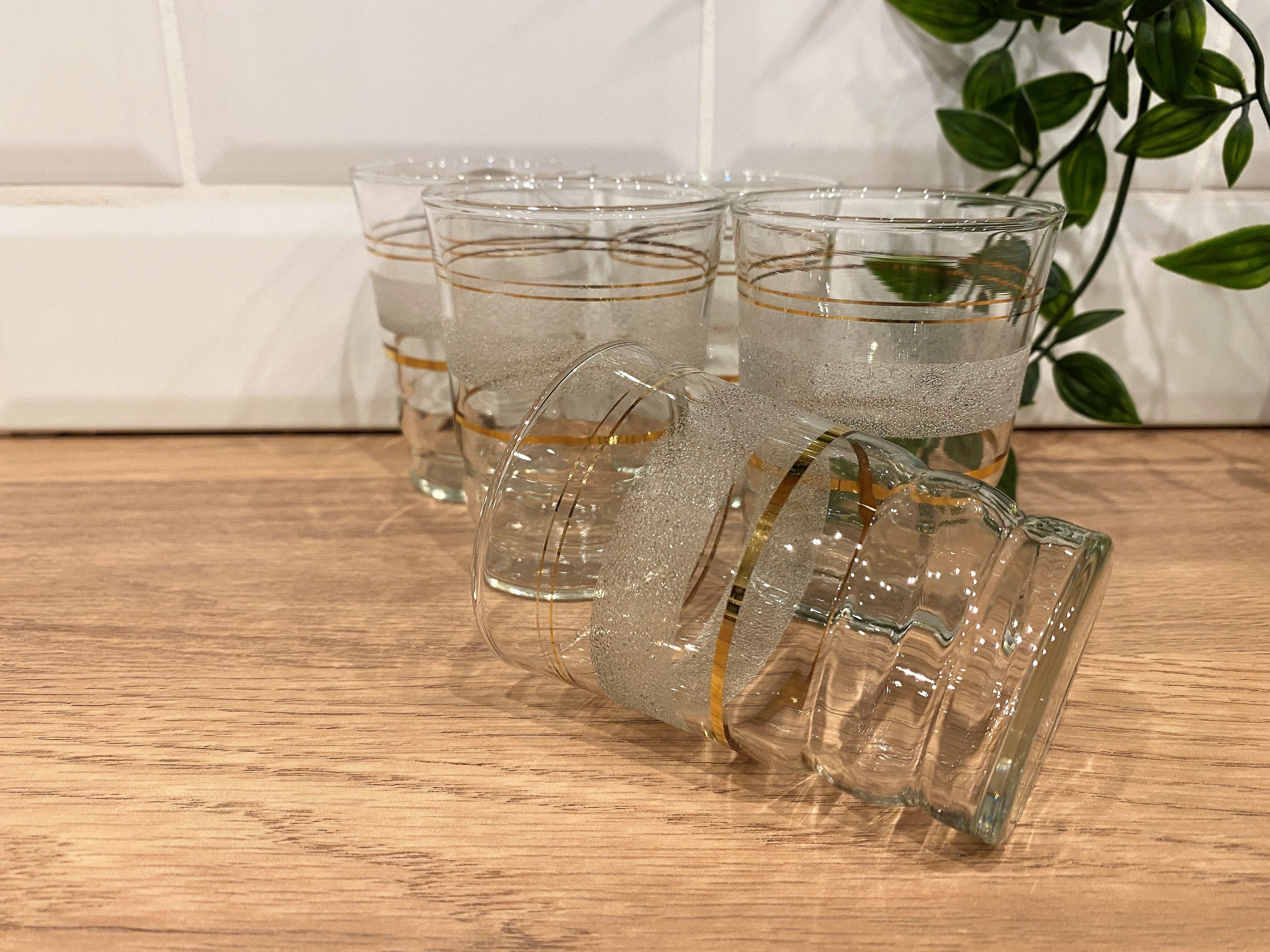 Set of 5 granite cup water glasses