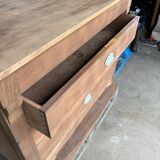 Louis Philippe chest of drawers in raw wood