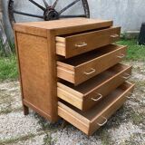 Vintage chest of drawers compass feet
