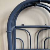 Blue rattan shelf