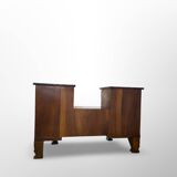 Italian art deco walnut console table, 1930s.