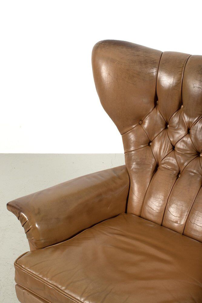 Fauteuil à oreilles vintage