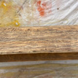 Large antique winemaker's table in solid wood – 230 x 75 x 75 cm