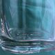 Glass vase polylobe serious pattern foliage