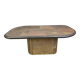 Brutalist slate stone coffee table, 1980s